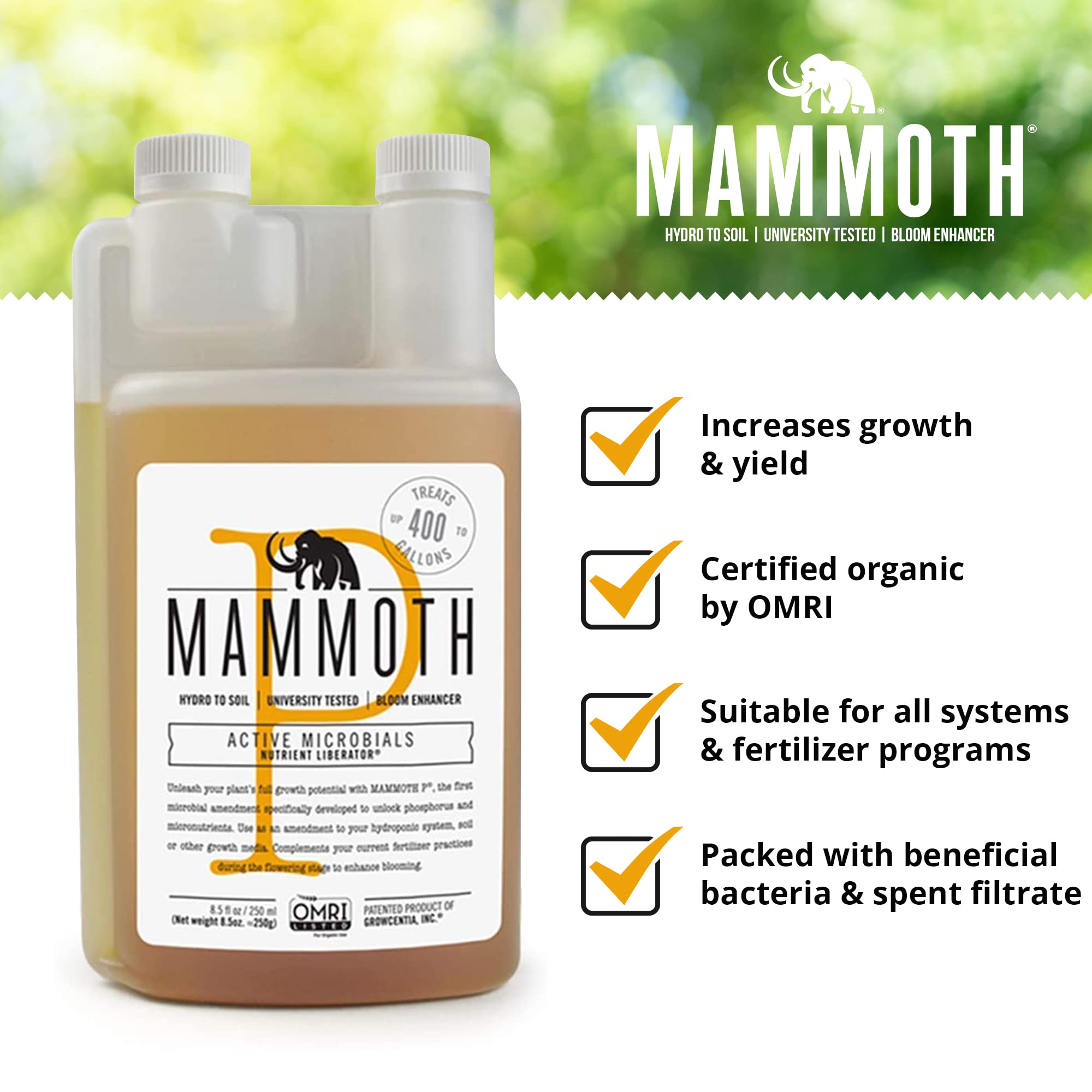 Amazon.com : Mammoth Organic Bloom Booster | Mammoth P Organic